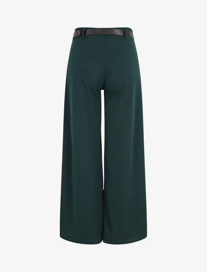 Pantalon fluide coupe ample - Vert sapin - 2