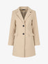 Manteau long croisé boutonné - Beige - 1