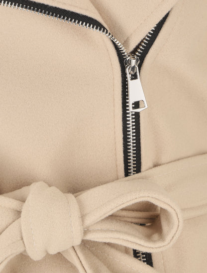 Manteau long uni style perfecto - Beige - 3