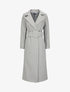 Manteau long boutonné et ceinturé - Gris - 5