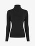 Pull col roulé ajusté et irisé - Noir - 1