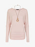 Pull fin uni froncé - Rose - 5