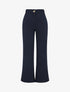 Pantalon classique à taille élastiquée - Marine - 4