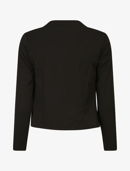 Veste courte à col cranté - Noir - 2