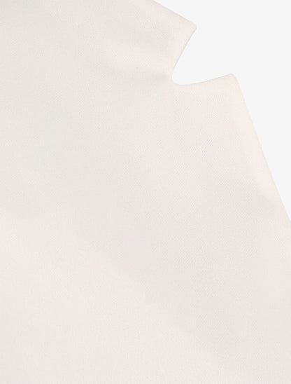 Veste courte à col cranté - Blanc - 3