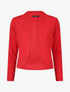 Veste courte à col cranté - Rouge - 1