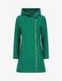 Manteau zippé à capuche - Vert - 4