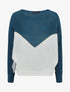 Pull motif V irisé - Bleu canard - 5