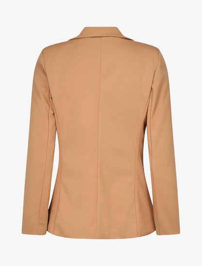 Blazer uni à un bouton - Camel - 2