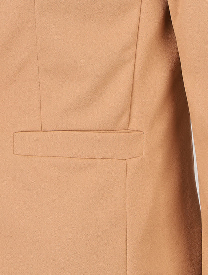 Blazer uni à un bouton - Camel - 3