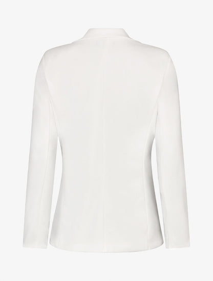 Blazer uni à un bouton - Blanc - 2