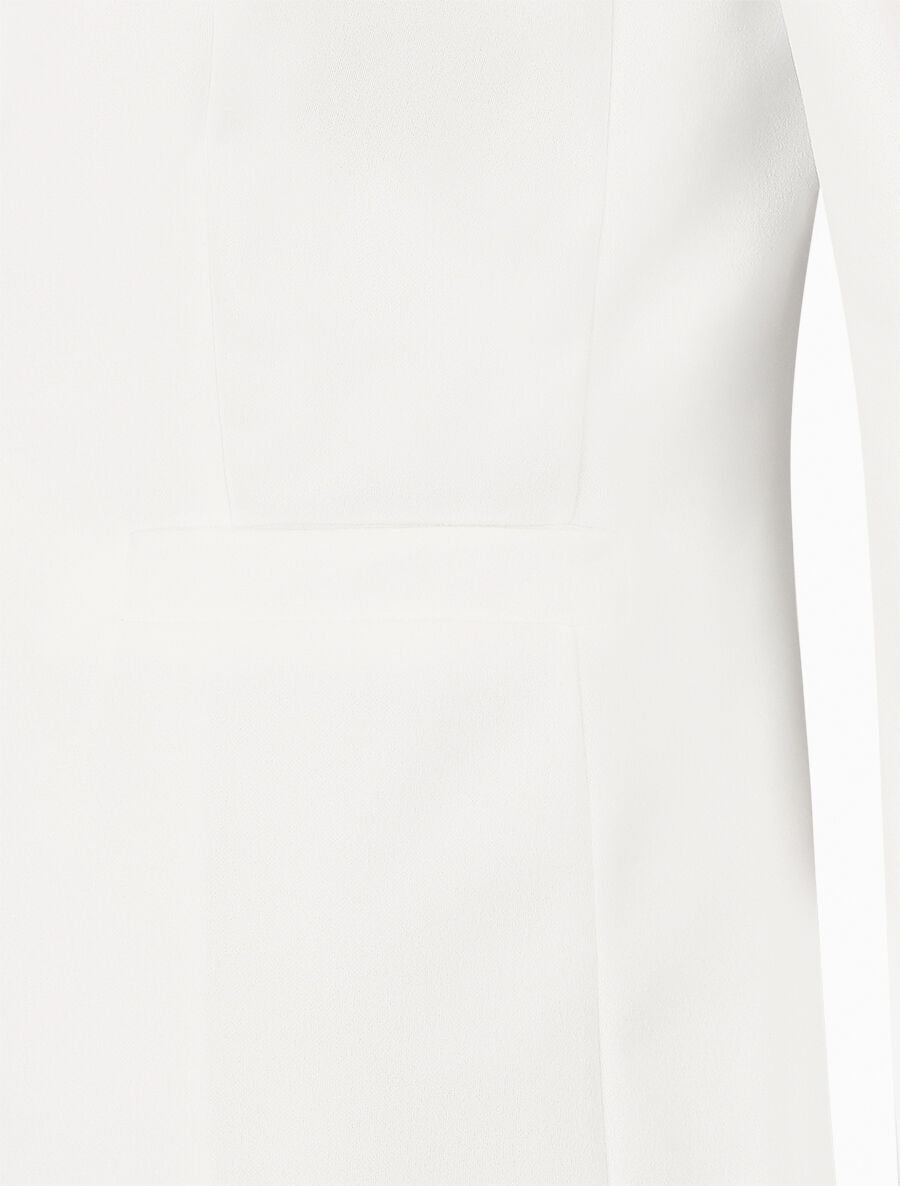 Blazer uni à un bouton - Blanc - 3