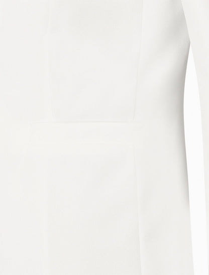 Blazer uni à un bouton - Blanc - 3