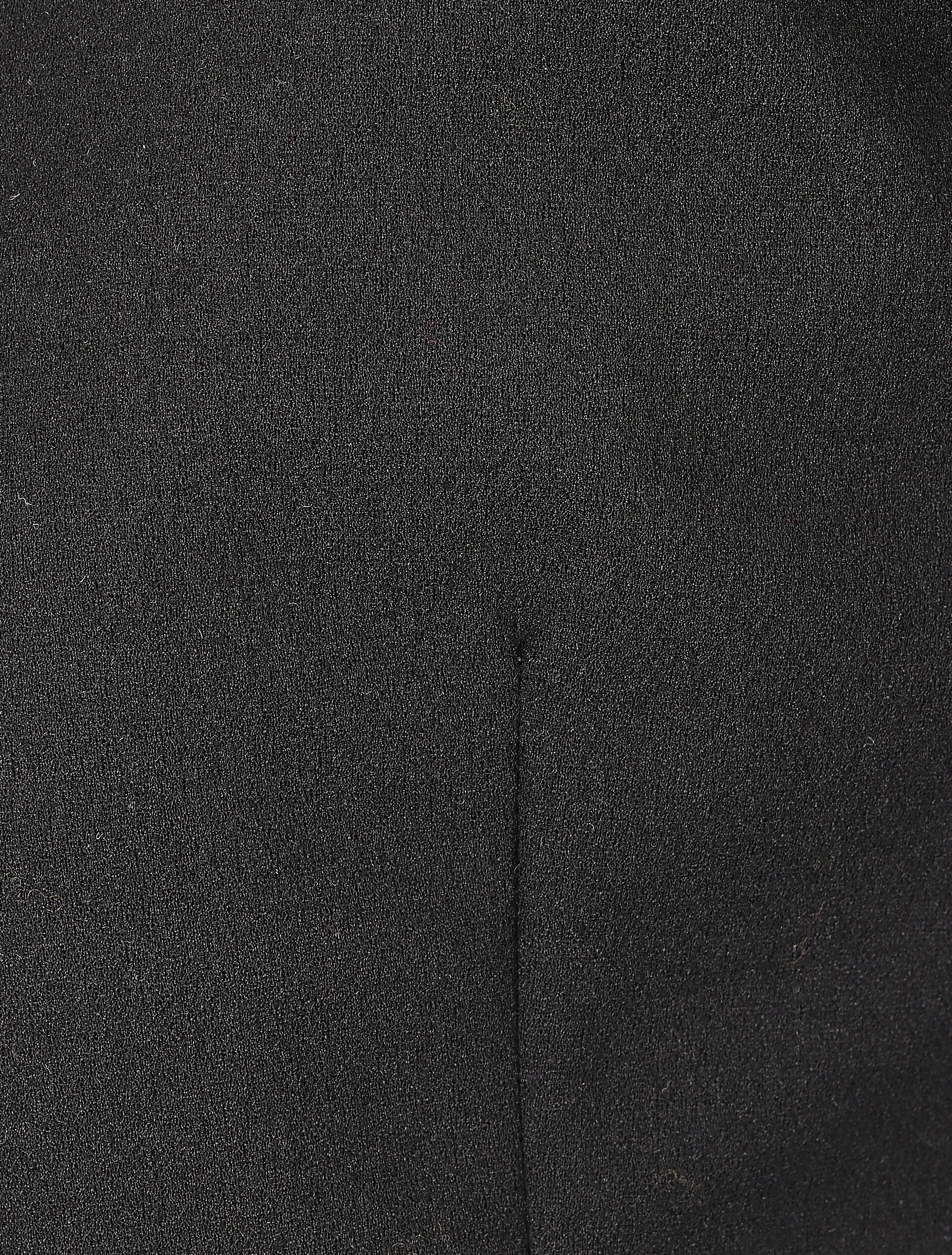 Veste unie manches longues et col rond - Noir - 3