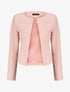 Veste unie manches longues et col rond - Rose - 5