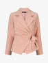 Blazer uni à nouer - Rose - 1