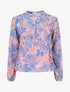 Blouse manches longues à col rond et imprimé floral - Rose/bleu - 5