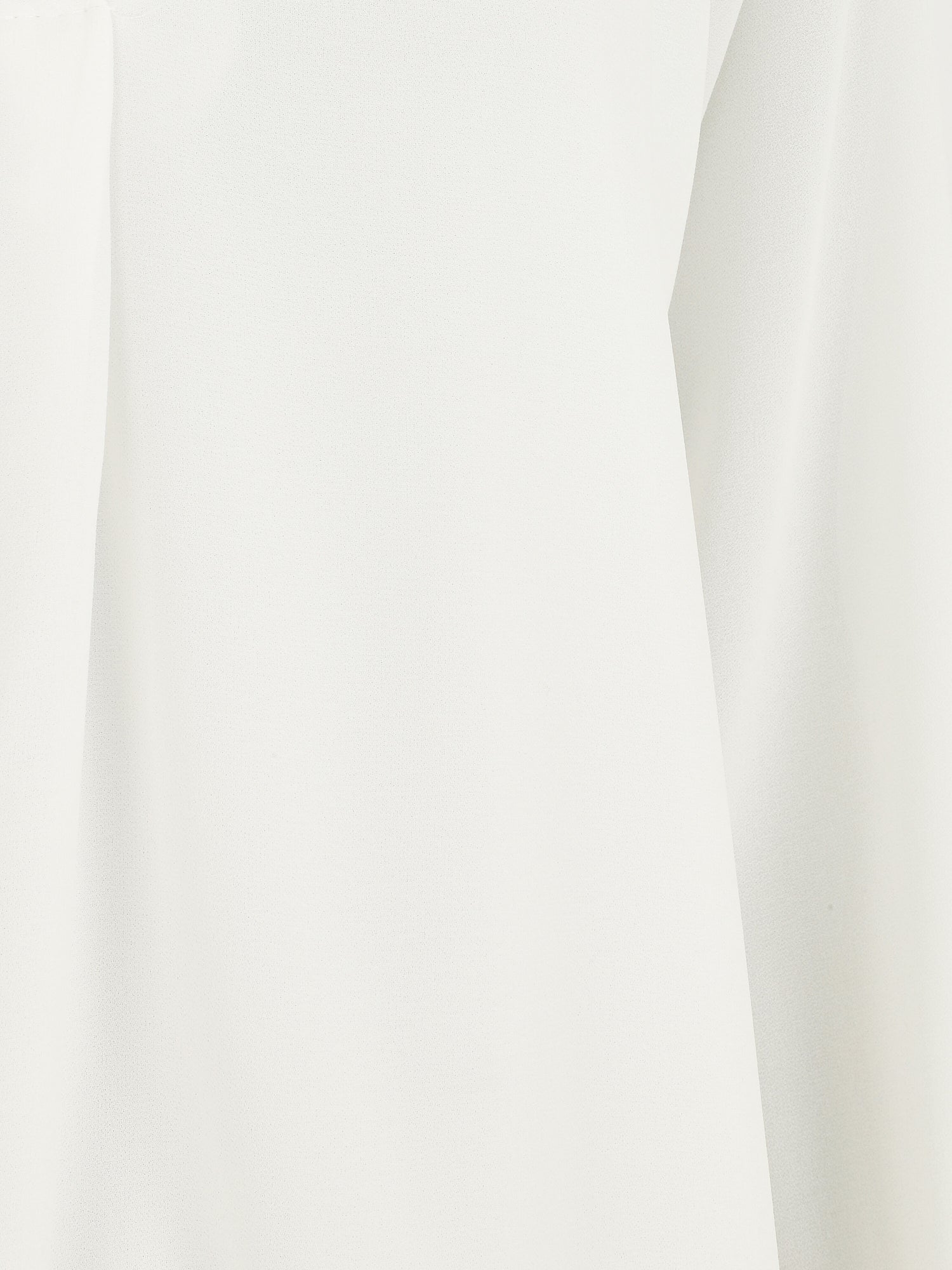 Blouse ample unie manches longues - Blanc - 3