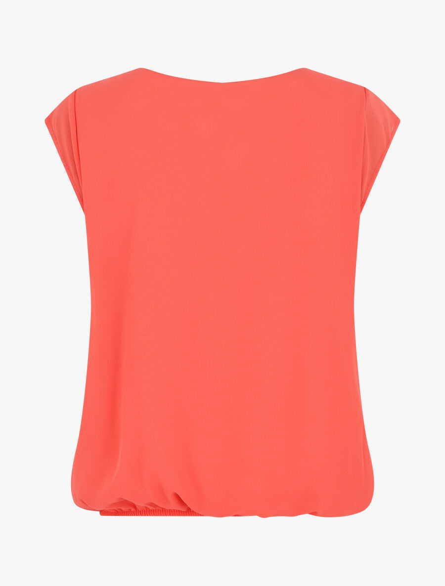 Top cache-coeur uni sans manches - Corail - 2
