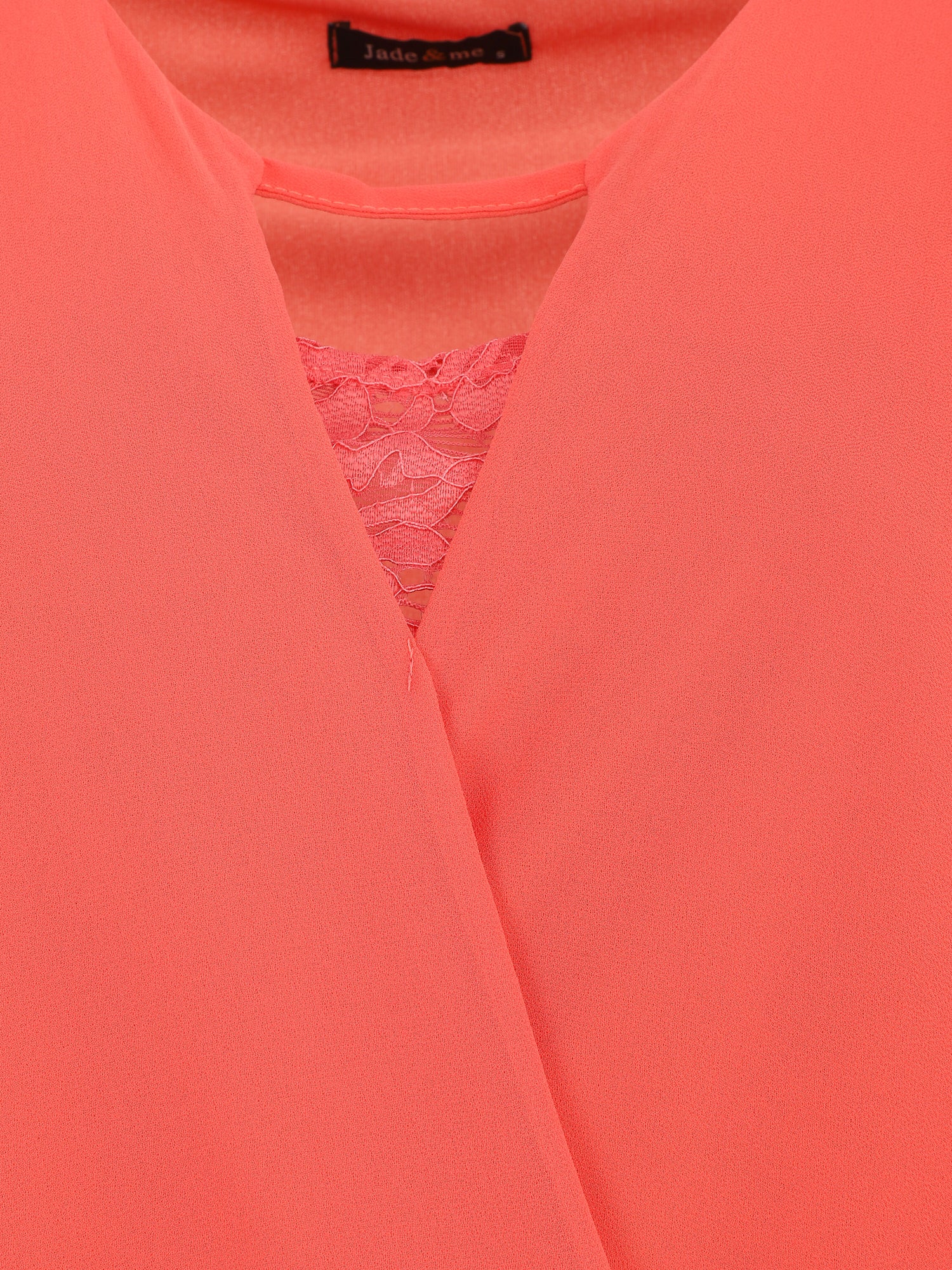 Top cache-coeur uni sans manches - Corail - 3