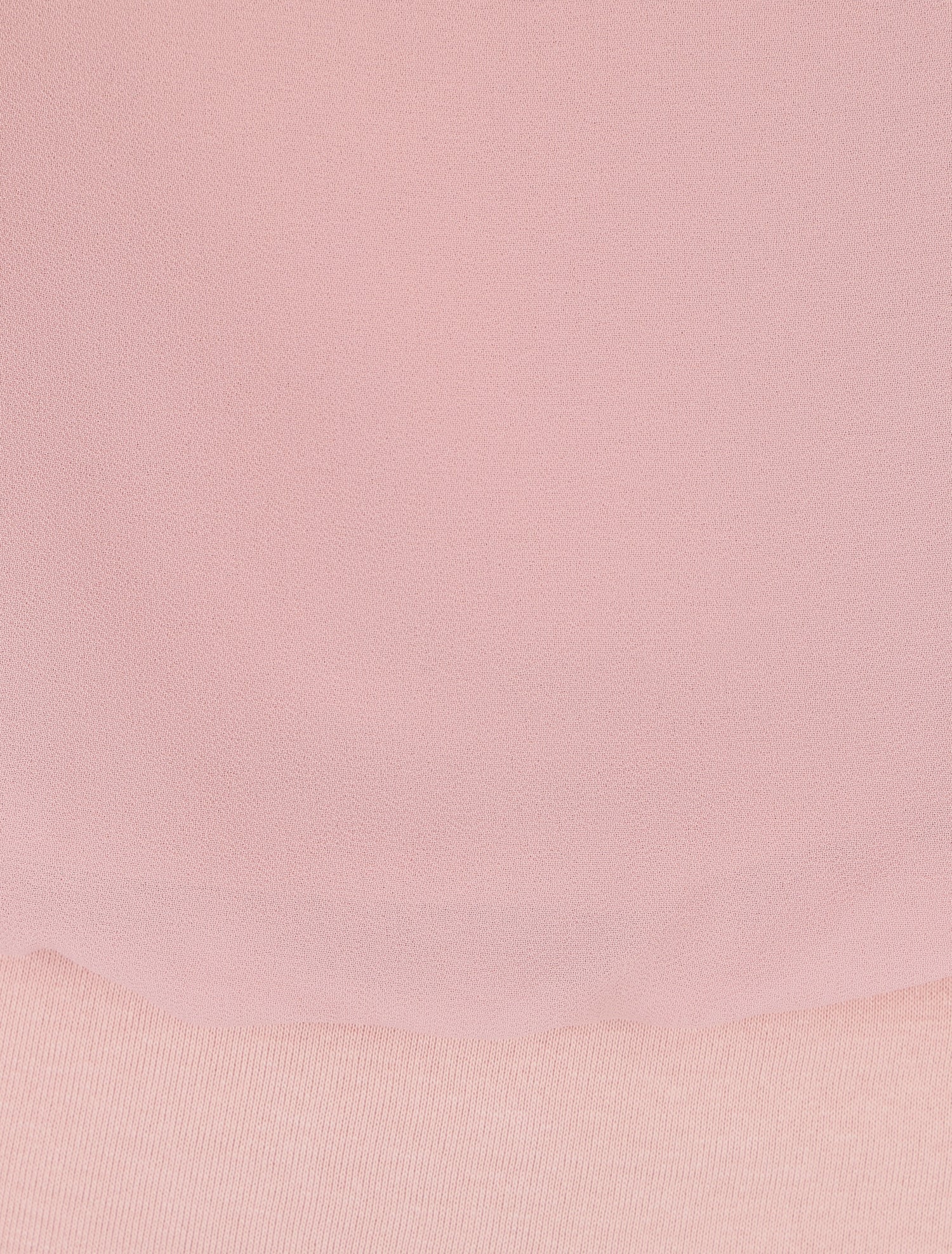 Blouse unie en voile à manches volantées - Rose - 3