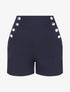 Short à pont taille empire - Marine - 1