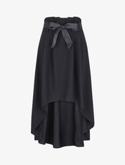 Jupe midi asymétrique - Noir - 4