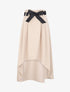 Jupe midi asymétrique - Beige - 1