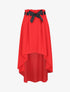 Jupe midi asymétrique - Rouge - 1