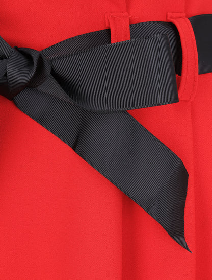 Jupe midi asymétrique - Rouge - 3