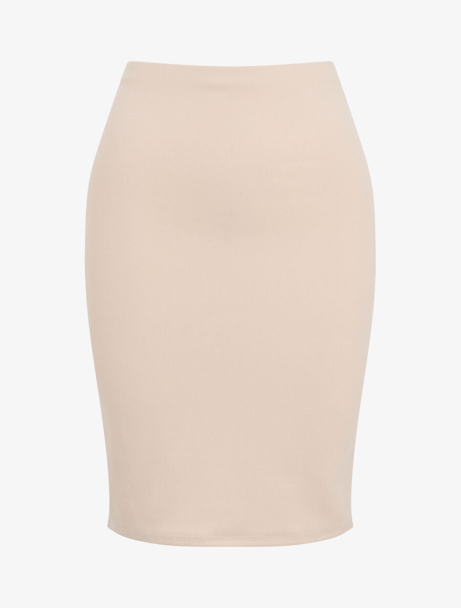 Jupe crayon classique - Beige - 2