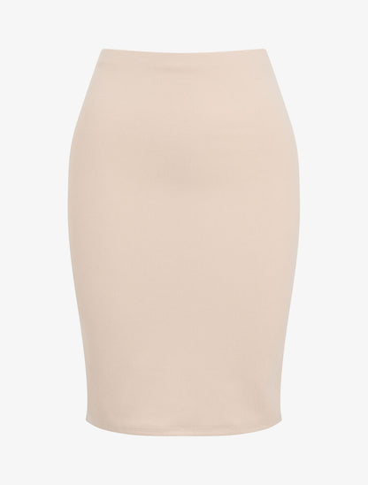 Jupe crayon classique - Beige - 2