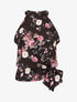 Top péplum à imprimé fleurs - Noir - 1