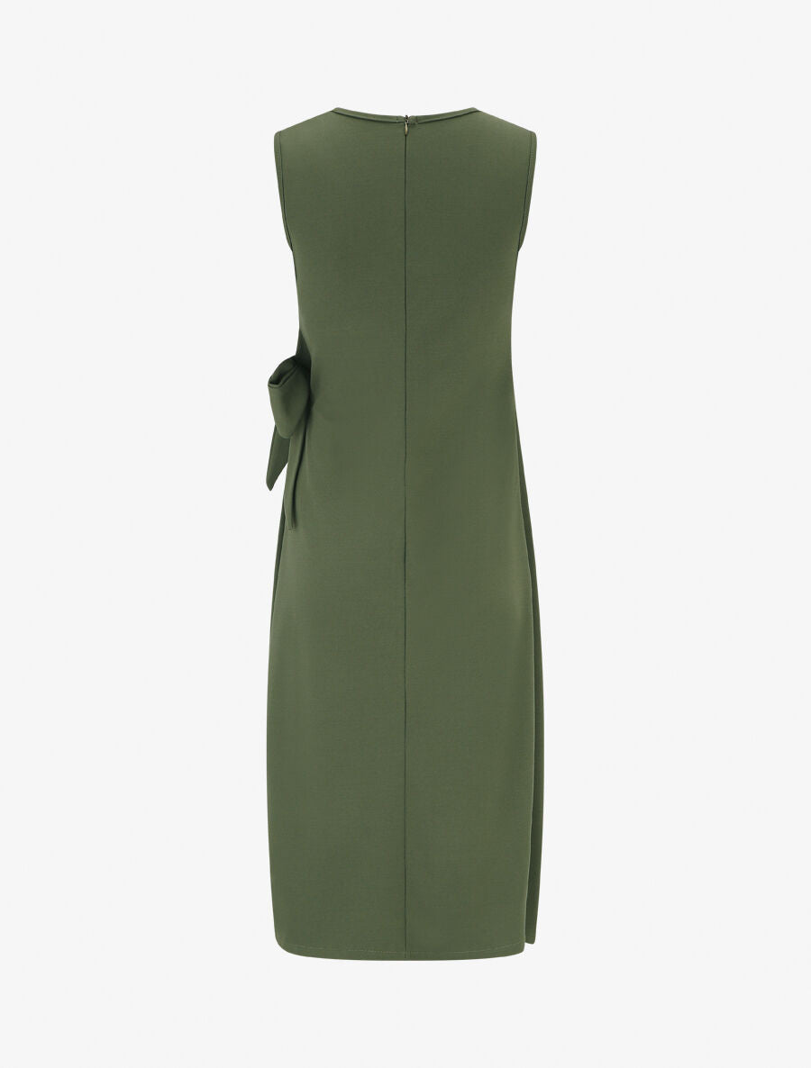 Robe style portefeuille et bord fendu - Kaki - 2
