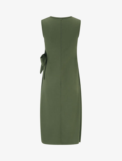 Robe style portefeuille et bord fendu - Kaki - 2