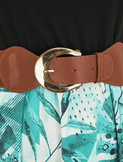 Robe longue sans manches imprimé tropical - Turquoise - 3