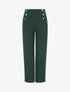 Pantalon fluide coupe droite - Vert sapin - 5