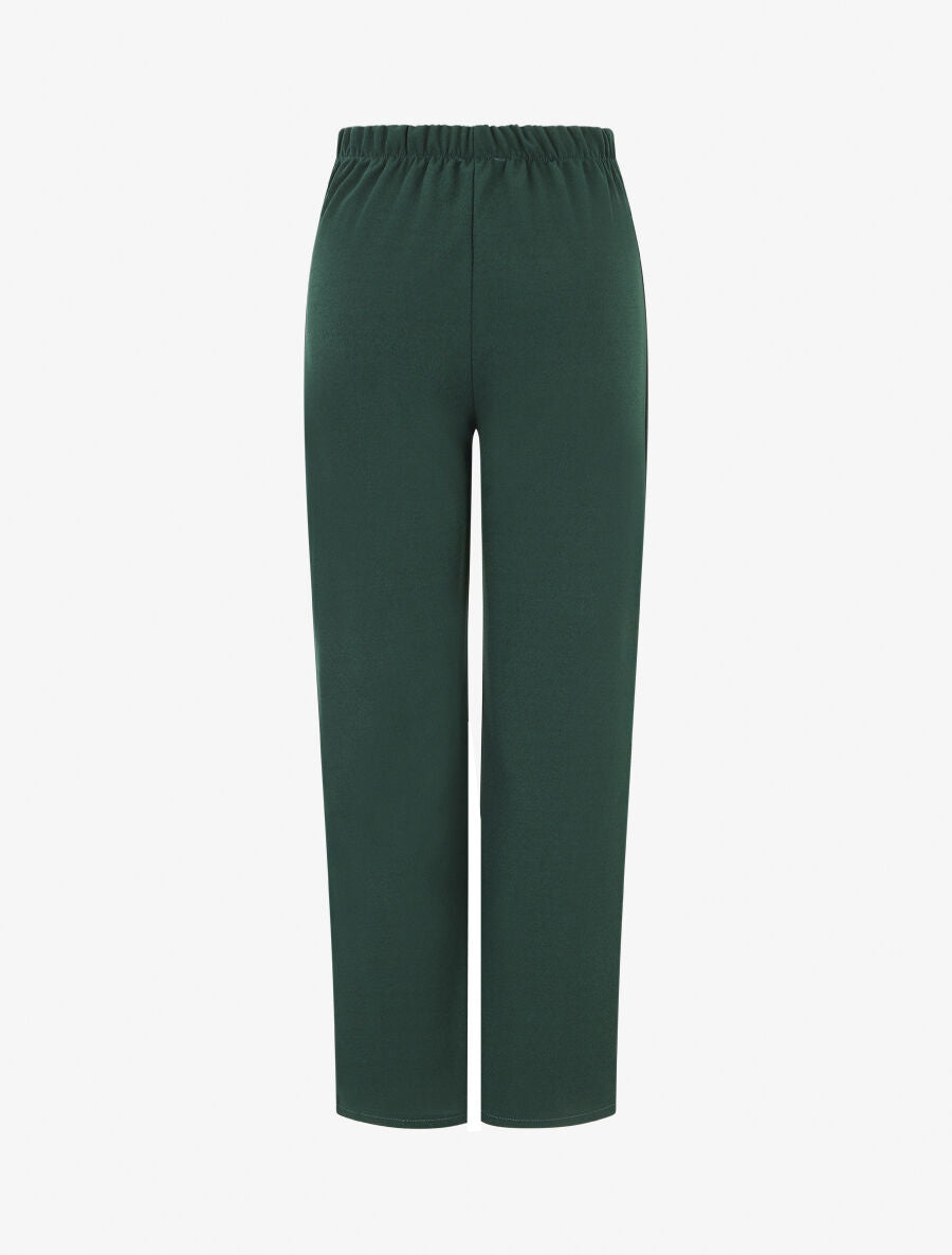 Pantalon fluide coupe droite - Vert sapin - 2