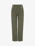 Pantalon fluide coupe droite - Kaki - 5