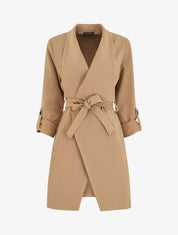 Trench droit mi-long - Camel - 1