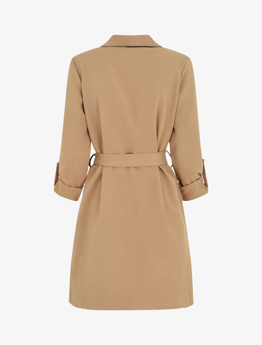 Trench droit mi-long - Camel - 2
