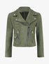 Veste style perfecto en suédine - Kaki - 1