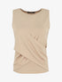 Top uni à base asymétrique - Beige - 5