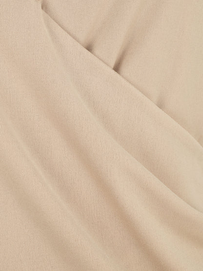 Top uni à base asymétrique - Beige - 3