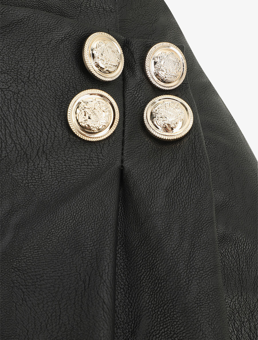 Short en simili style portefeuille - Noir - 3