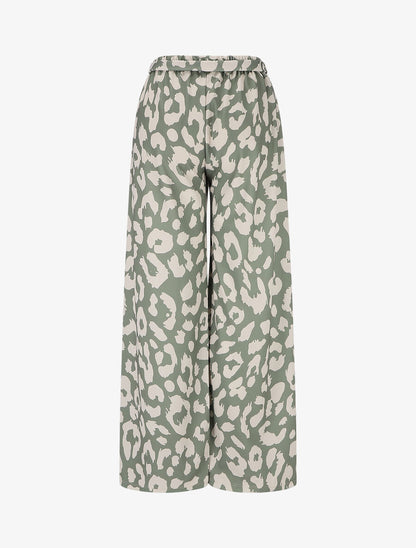 Pantalon ample à imprimé graphique - Vert d&