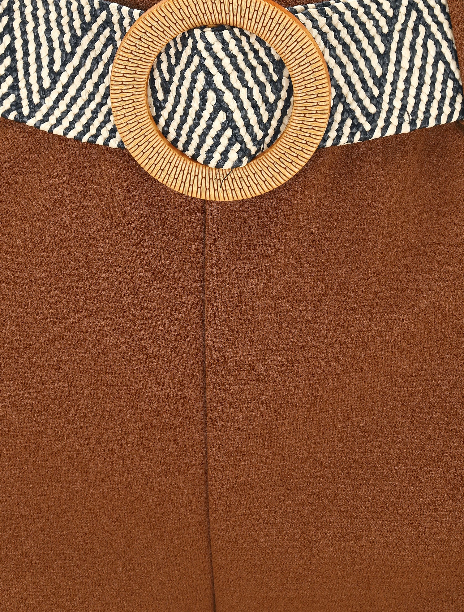 Pantalon long uni fluide - Camel - 3