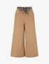 Pantalon ample uni fluide - Camel - 1