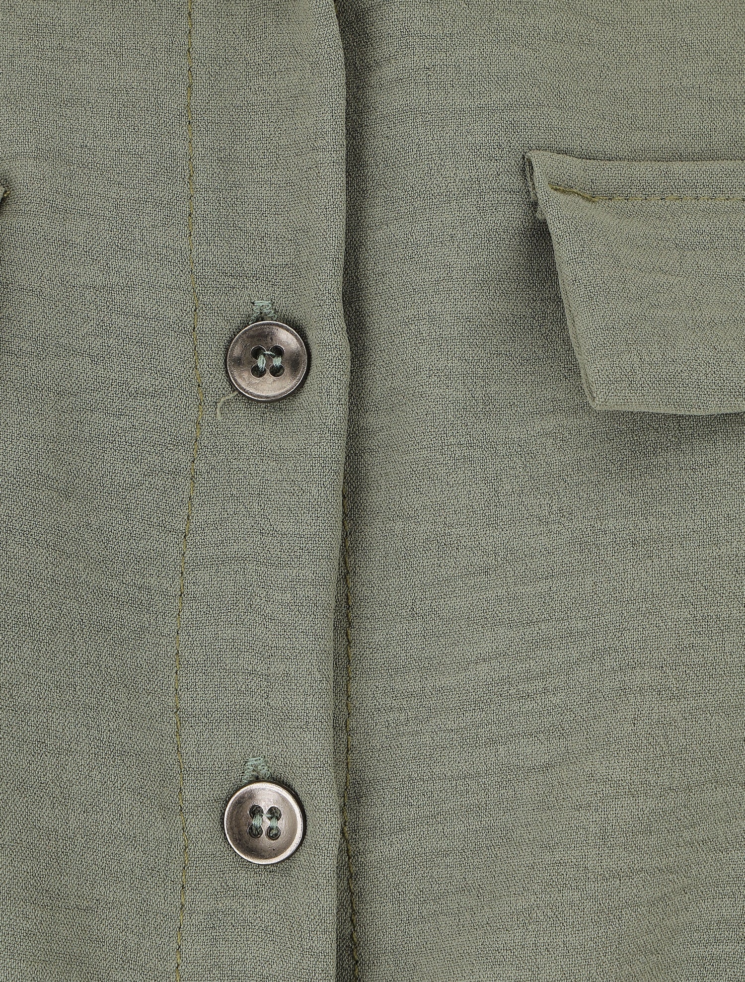 Chemise unie élastiquée - Kaki - 3