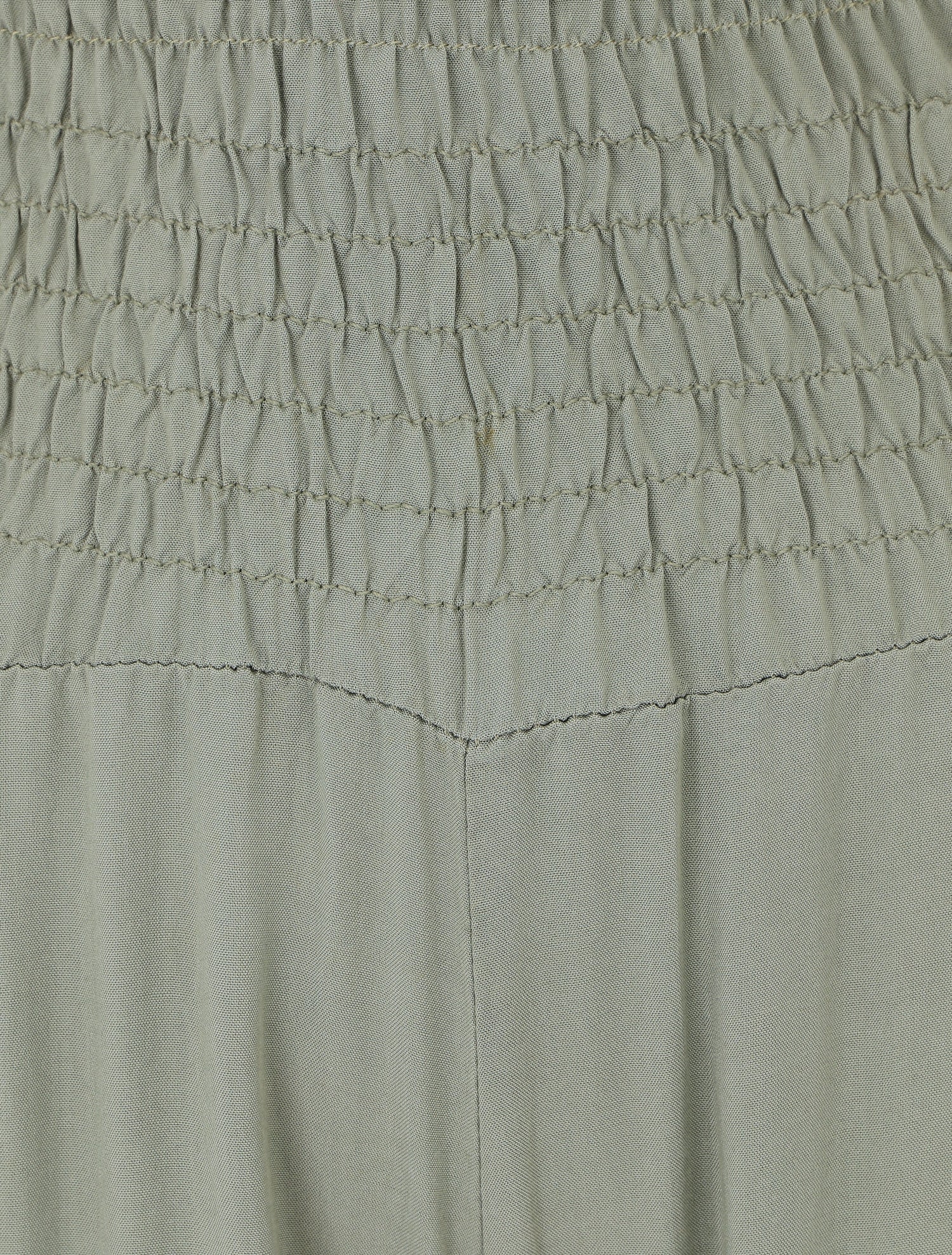 Pantalon ample à taille élastiquée - Kaki - 3